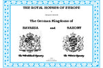 THE ROYAL HOUSES OF EUROPE - The Kingdoms of BAVARIA and SAXONY